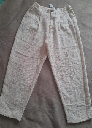 Брюки лето лен s mango