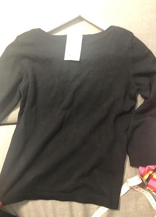 Стильный чёрный свитер h&m 5