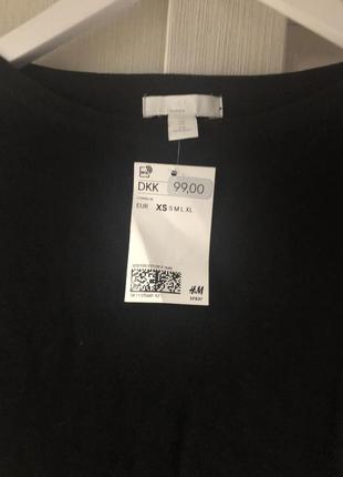 Стильный чёрный свитер h&m 6