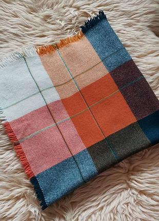 Вовняна хустка вінтаж картата хустина вовна вовняна хустина картата9 фото