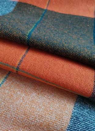 Вовняна хустка вінтаж картата хустина вовна вовняна хустина картата1 фото