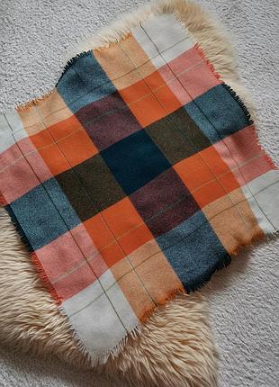 Вовняна хустка вінтаж картата хустина вовна вовняна хустина картата10 фото