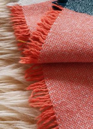 Вовняна хустка вінтаж картата хустина вовна вовняна хустина картата7 фото