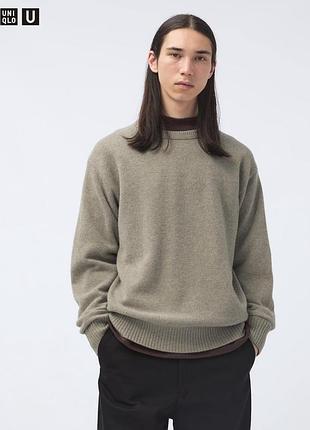 Вязаный свитер uniqlo унисекс