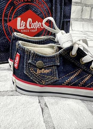 Кеди дитячі lee cooper оригінал 24 розмір, 15.5см устілка, джинсові, тканинні