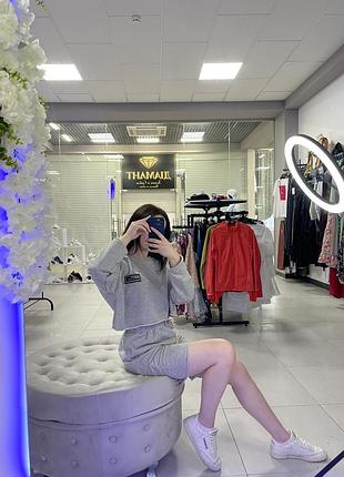 Серый спортивный костюм от missguided