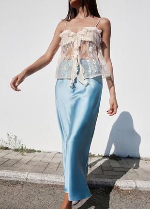Топ з пайетками zara