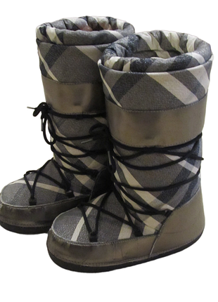 Burberry roscemmbra moon boots gunmetal plaid сапоги луноходы р.38-40
