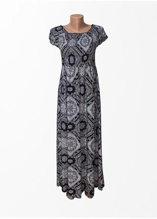 Макси платье в этнический принт chicoree