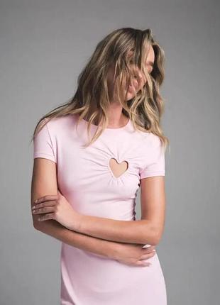 cotton jersey heart mini dress | soot — купить в Украине | SHAFA sibling_tommie-halter-mini-dress-bitter-chocolate