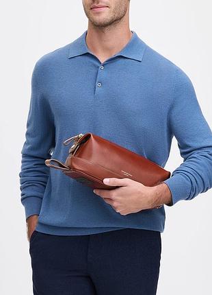 Барсетка aspinal of london men's leather wash bag