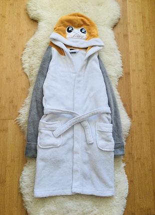 10-12 рок, 152 зріст disney. star wars флісовий, махровий, пухнастий халат  теплий, банний, на море