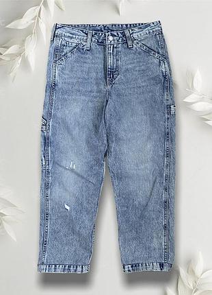 Джинсы levis mom карго широкие низкий рост коттон