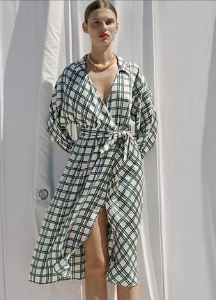 1+1=3 сатинова сукня- сорочка zara