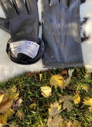 Фирменные стильные качественные натуральные кожаные перчатки3 фото