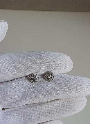 Срібні сережки гвоздики