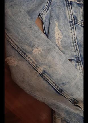 Джинсова куртка zara4 фото