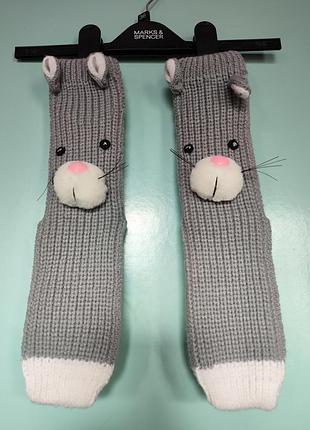 Носочки, в'язані зайчики (котики)