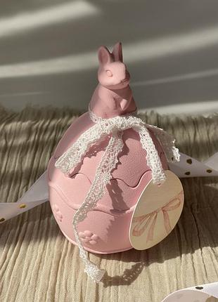 Свеча кашпо кролик на большой день,весную под заказ