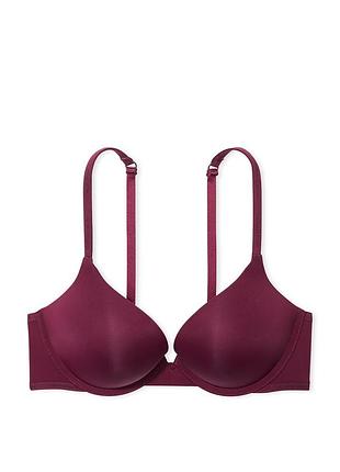 Оригінал із сша віктория сикрет бюст бюстгальтер бордовий подвійний пуш-ап victoria secret bombshell