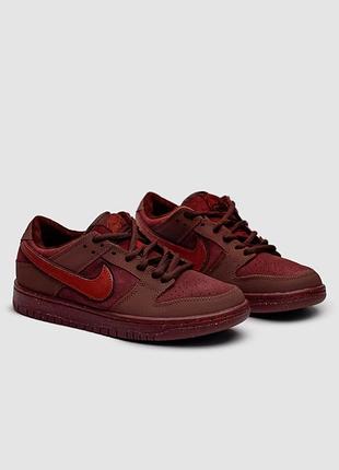 Чоловічі/жіночі кросівки nike sb dunk low premium bordo