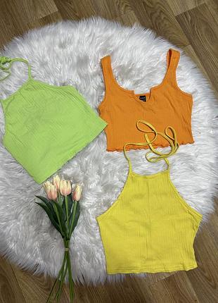 Топ женский 💛💚🧡 лот топов размер s 💛🧡💚