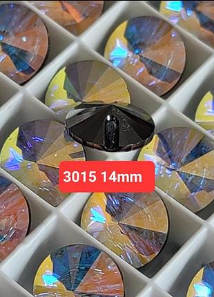 Гудзики 14mm swarovski 3015 цвет - aurore boreale 
цена указана за 1 шт.
