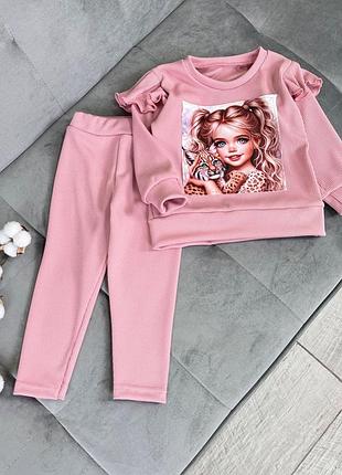Костюм з лосінами для дівчаток