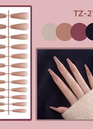 Набір знімний манікюр накладні нігті готові інструменти для нейл-арту накладні смужки для нігтів