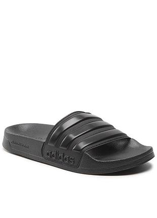 Чорні шльопанці Salmon adidas  adilette shower (артикул gz3772), шльопанці для басейну оригінал