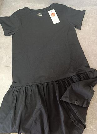 Платье на девочку летнего черного цвета