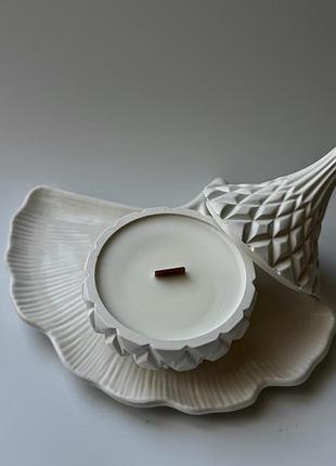 Свеча в кашпо с подставкой