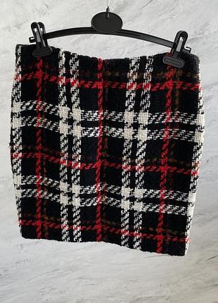 Юбка в клетку тепла