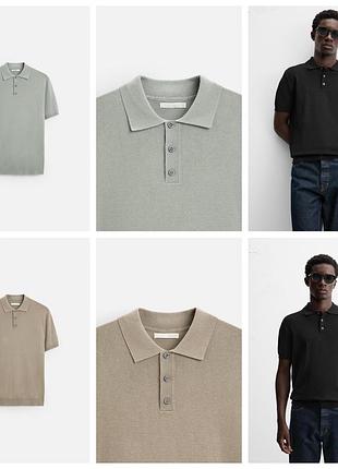 Трикотажна сорочка поло zara