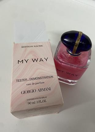 Тестер armani my way nacre парфумована вода 90мл