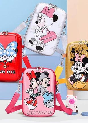 Маленька сумка через плече disney, дитяча водонепроникна сумочка з мікі маусом