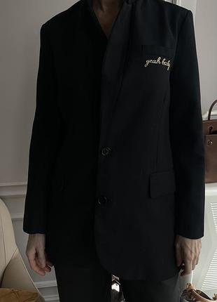 Піджак жакет чорний базовий saint laurent