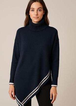 Асимметричный черный свитер river island с горловиной
