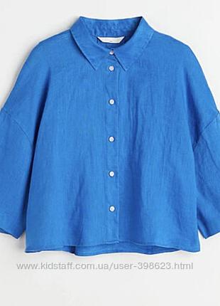 Рубашка сорочка льон лляна h&m