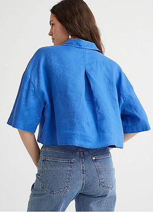 Рубашка сорочка льон лляна h&m