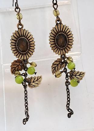 Серьги под бронзу 3