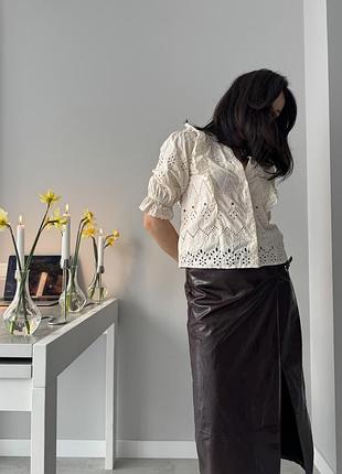 Блуза из прошвы от zara