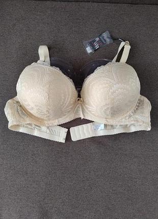 Бюстгальтер biweier з мереживною чашкою з push up, чашка d.