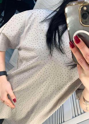 Футболка стразы камушки / футболка со стразами