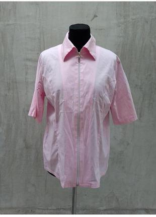 Розовая рубашка на молнии 😍👠