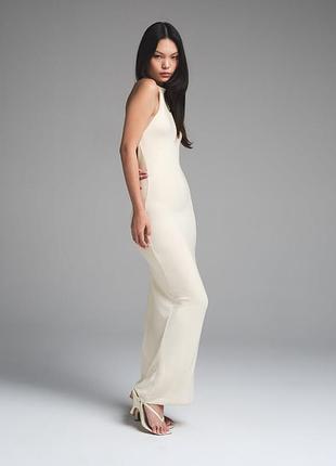 chinese dress ladies  Skims Cloud Halter Long Dress Amethyst