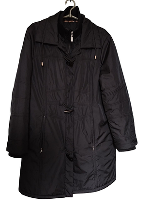 Куртка демисезонная черная женская 50р