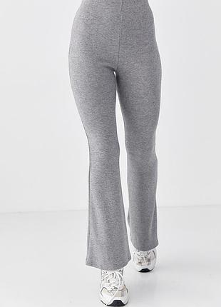 Трикотажные женские брюки клеш