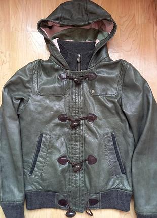 Куртка кожаная женская eden park club house paris vintage lamb napa leather