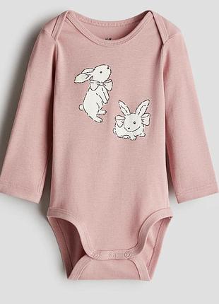 Боді для дівчинки h&m 68 74 80 86 922 фото